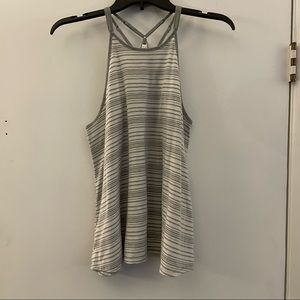 Gray Striped Tank Top
